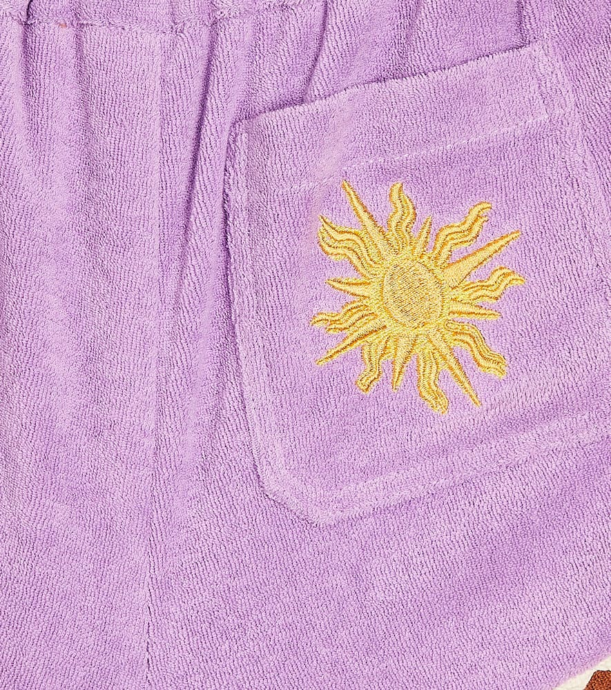 Zimmermann Kids August colorblocked terry shorts