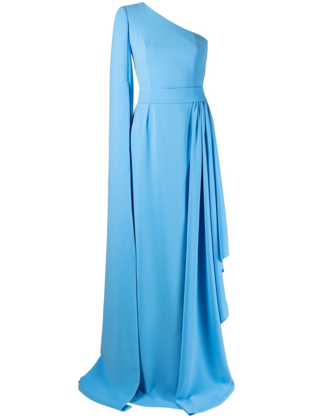 One-shoulder gown - Blue