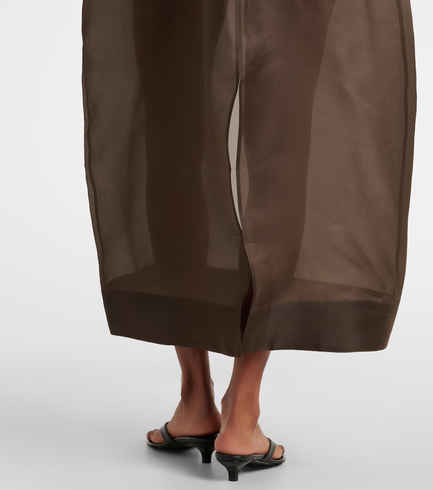 Róhe Silk organza midi dress