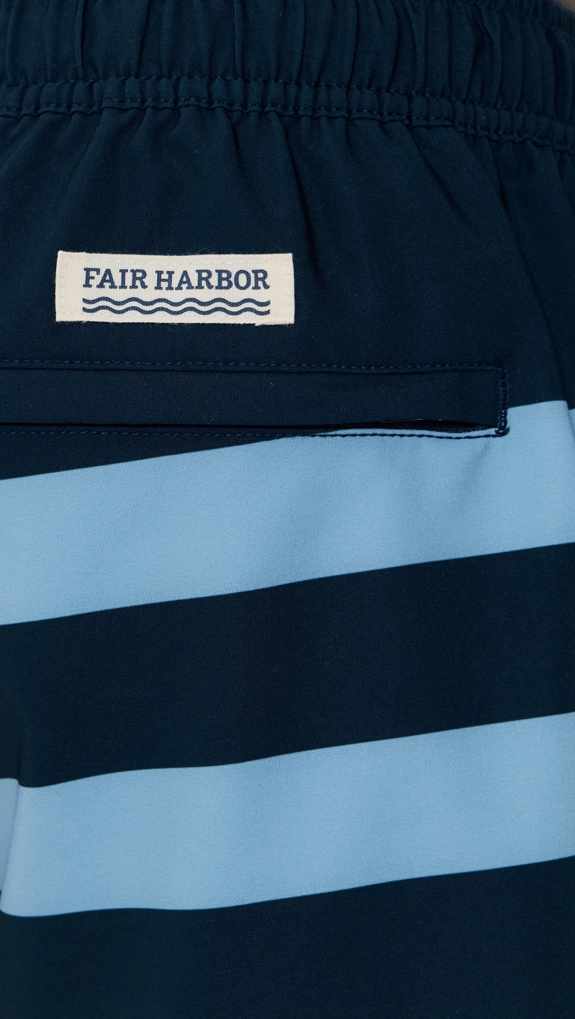 Fair Harbor The Anchor Swim Shorts 6 Light Blue Stripe