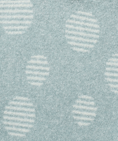 DOT KNIT HOODIE_MINT