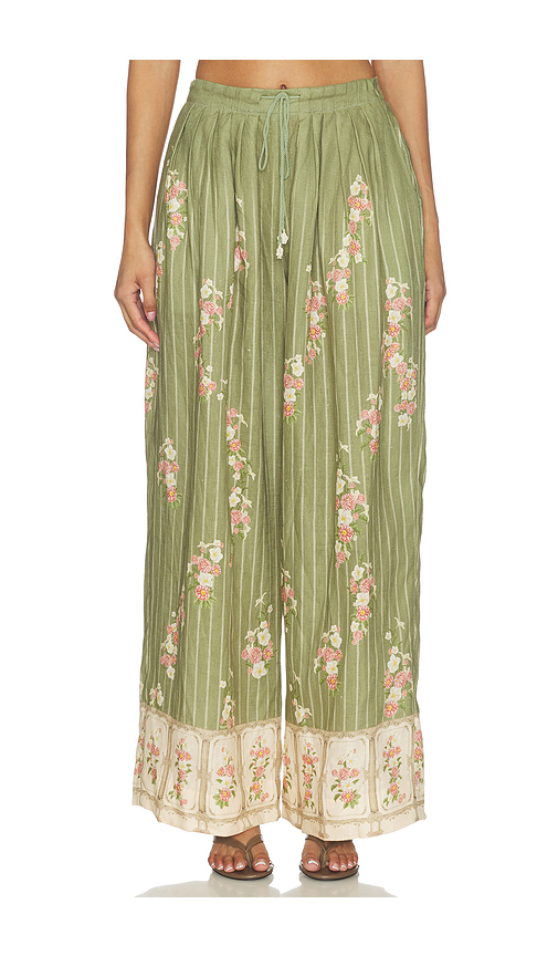 Agua by Agua Bendita Cocada Trouser in Green. XL. Also in XS, S