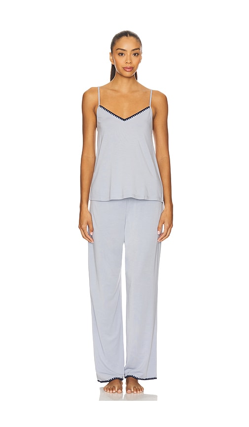 Eberjey Frida Cami And Pant PJ Set in Navy. -  XL also in