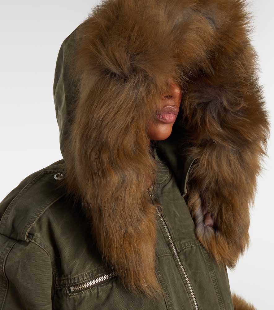 Cotton canvas bomber jacket