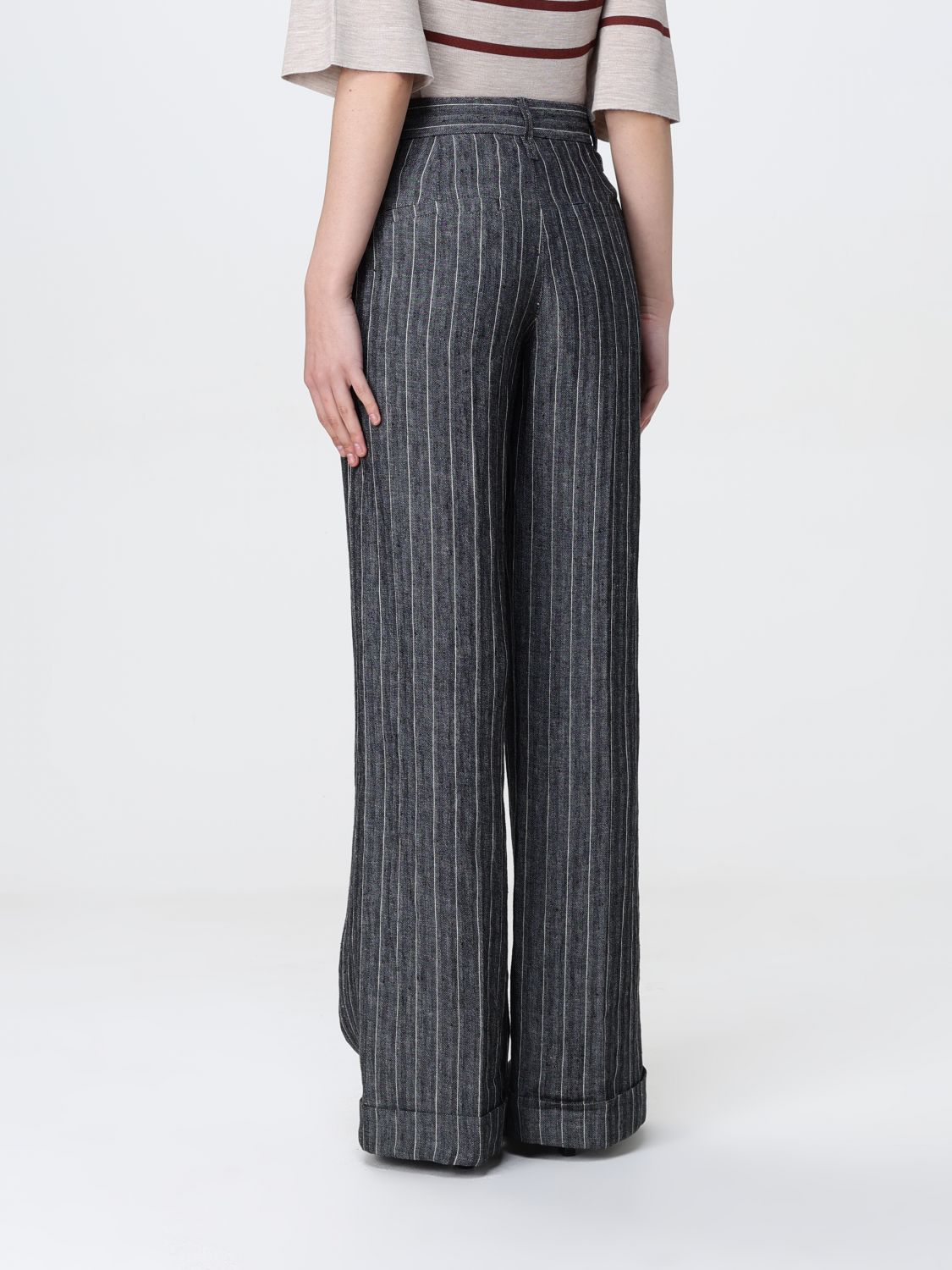 Pants BRUNELLO CUCINELLI Woman color Grey