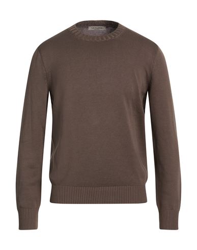 Man Sweater Taupe Size 40 Cotton