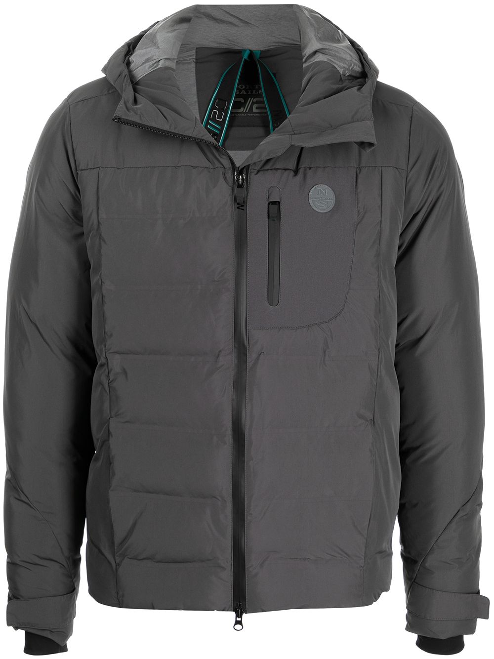 North Sails quilted puffer jacket - Grey