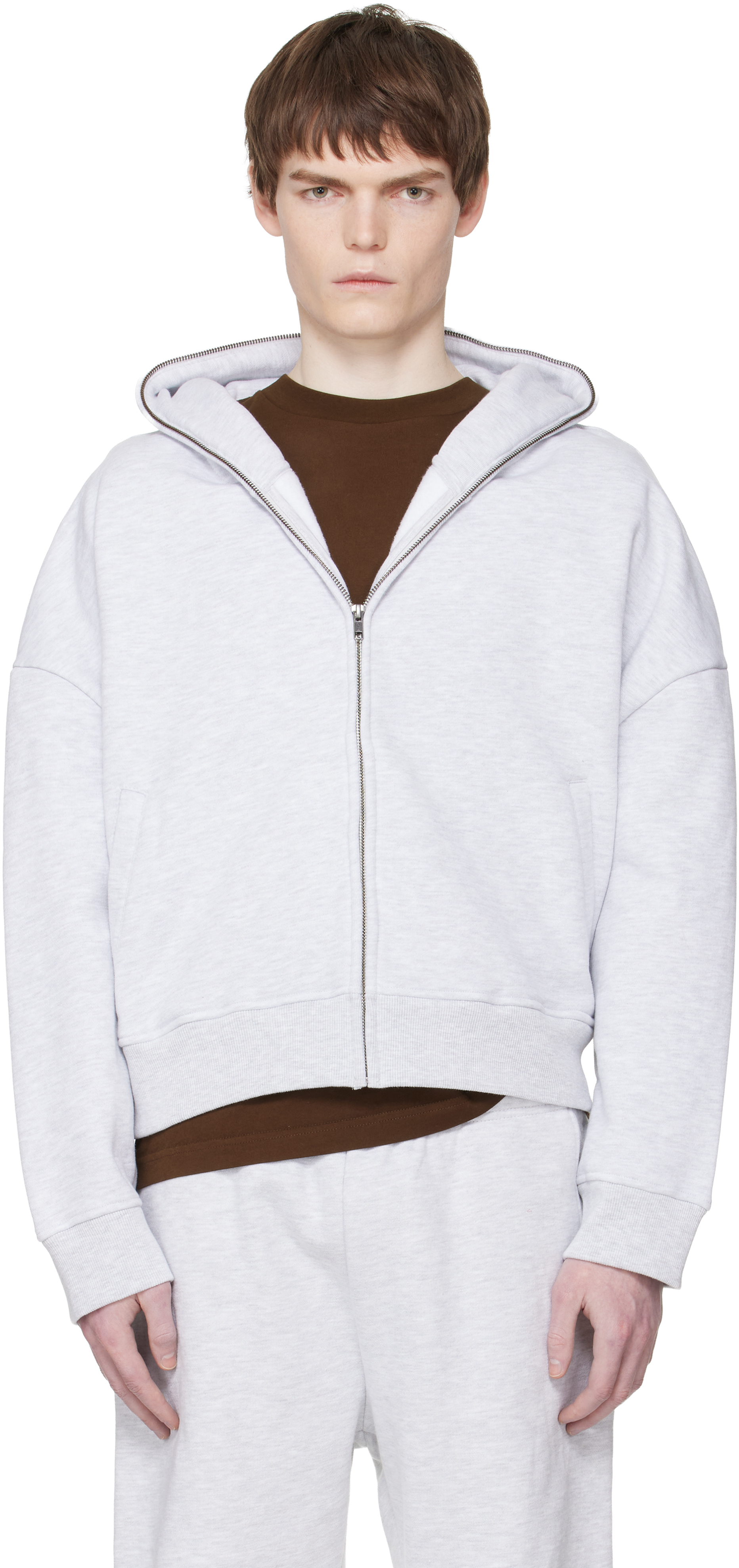 Gray Eternal Zip Hoodie