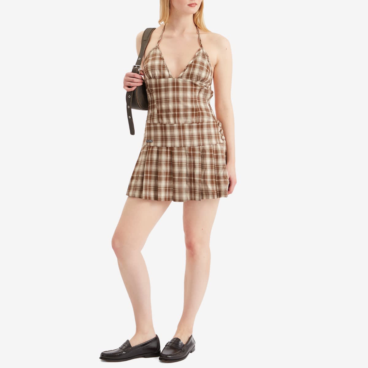 House Of Sunny Women's Hoxton Check Mini Dress in Multi