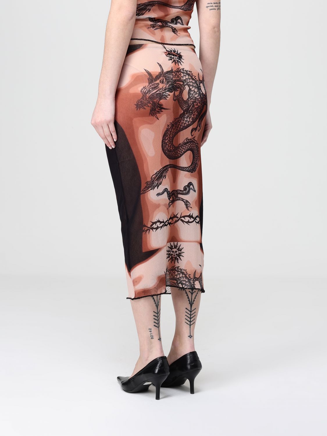 Skirt Woman color Nude