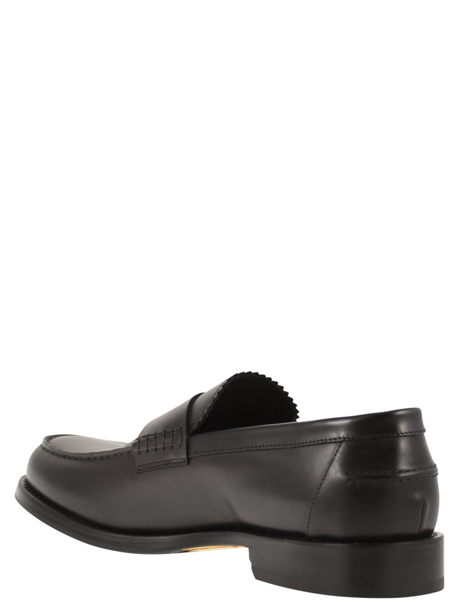 Doucal's Penny Leather Loafer
