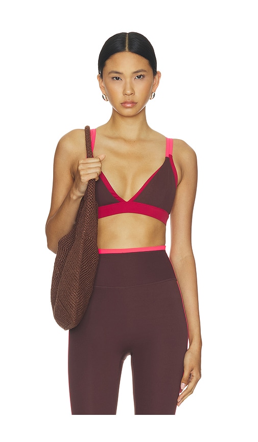 P.E Nation Activate Sports Bra in Brown. - S also in XS