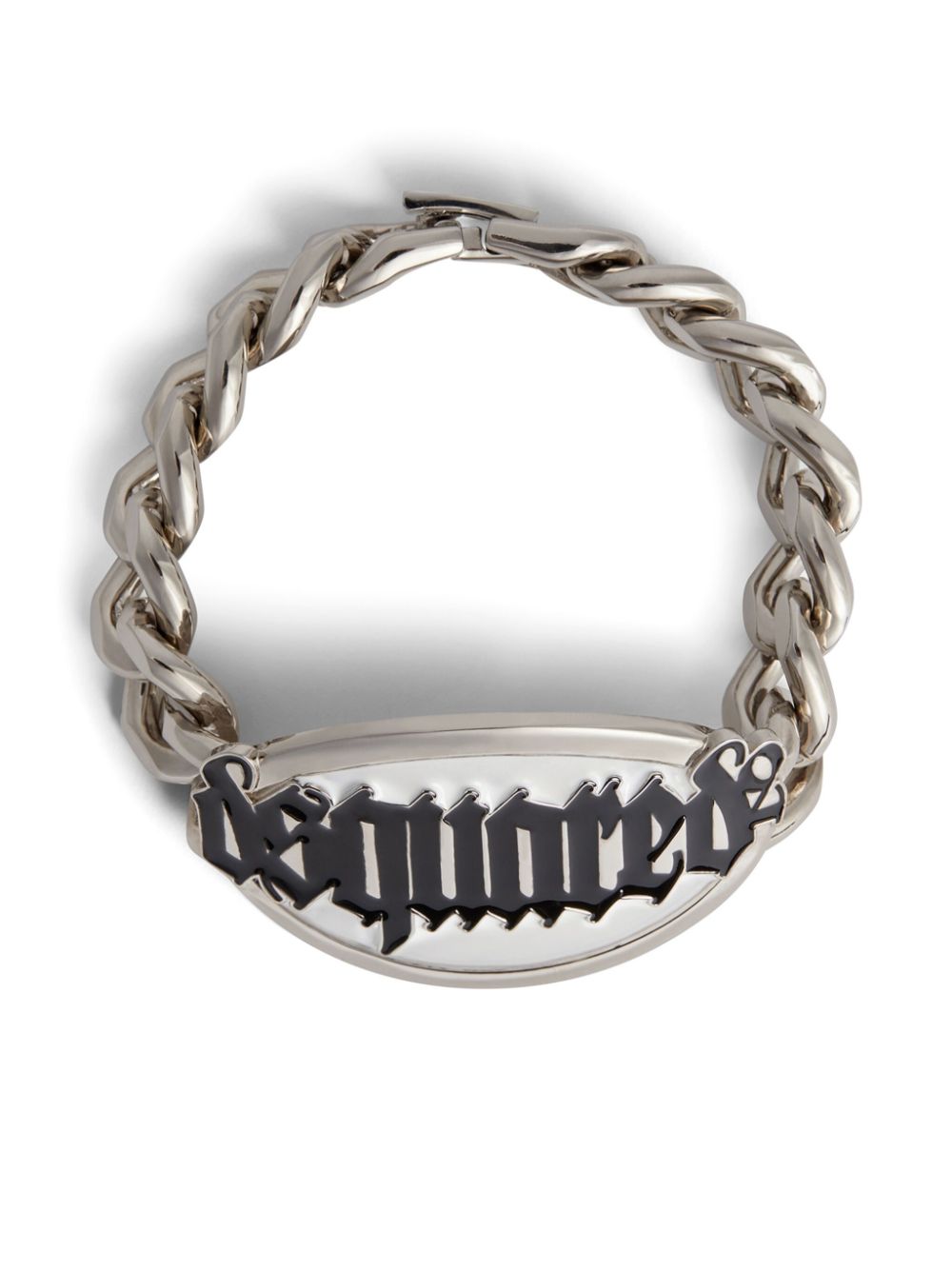 Logo-engraved chain bracelet - Silver