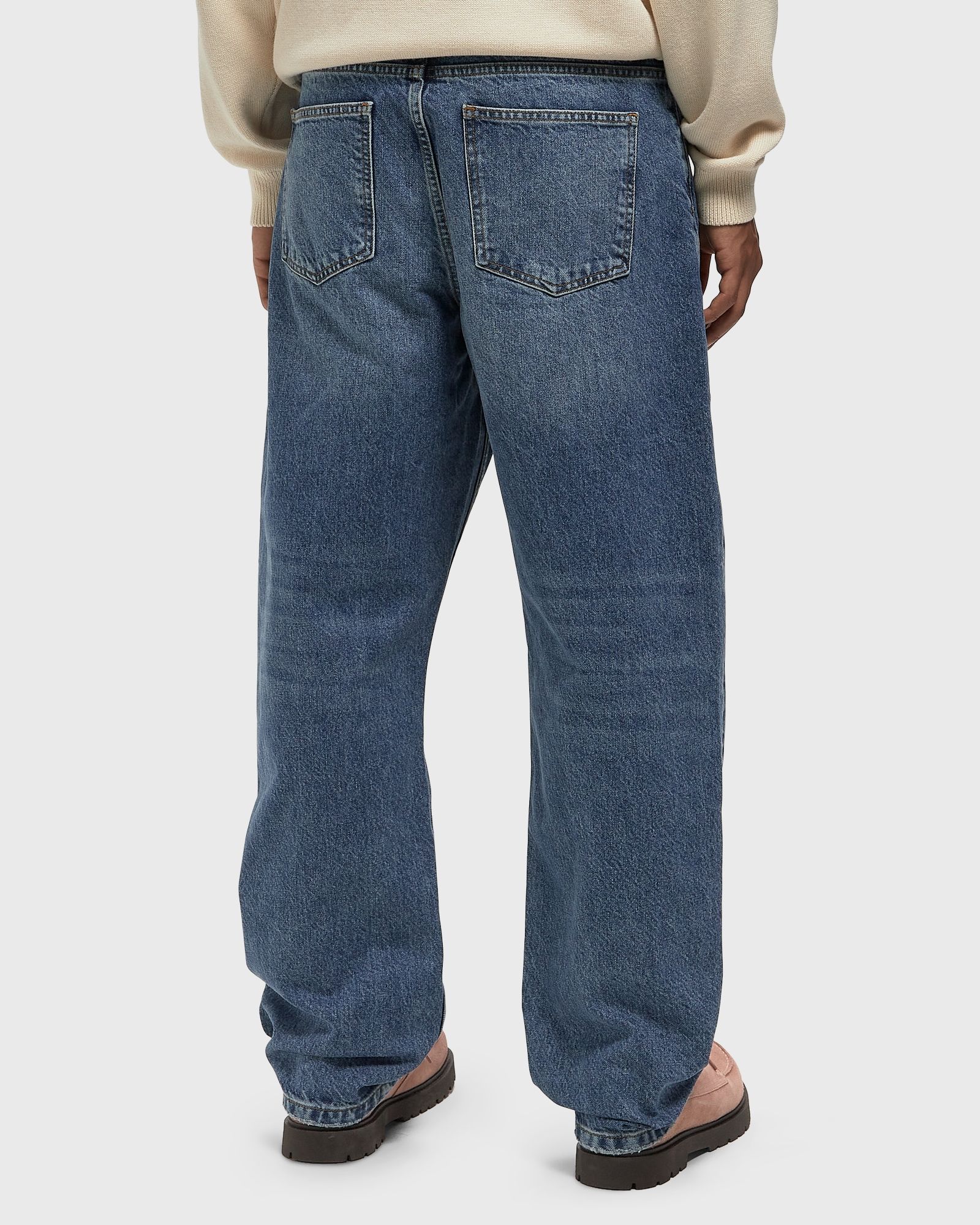 Laserprint Whiskers Denim Pants