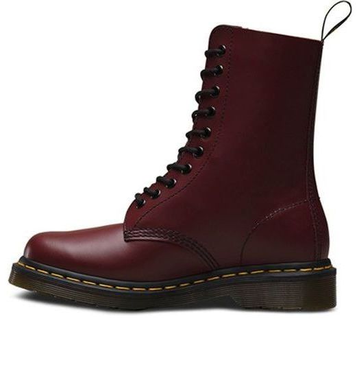 1490 Black Smooth Classic 10 Martin boots Couple Style Red