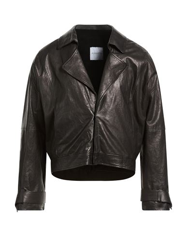 Marsēm Man Jacket Black Size 38 Leather