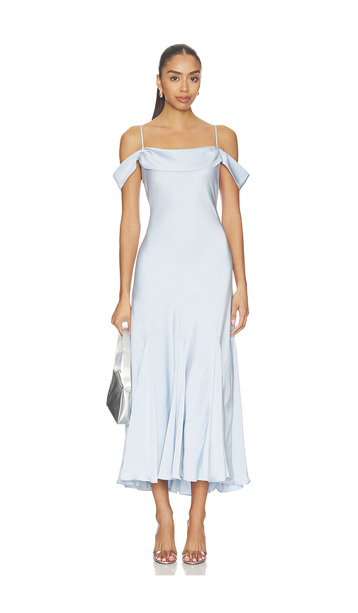 ASTR the Label Araxie Dress in Light Blue. L also in XS