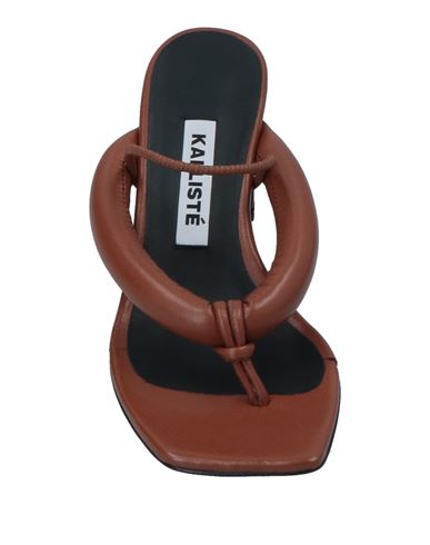 Kallistè Woman Thong sandal Tan Size 6.5 Leather