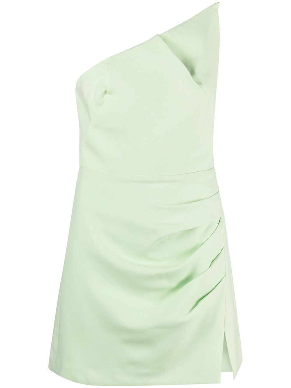 Asymmetric mini dress - Green