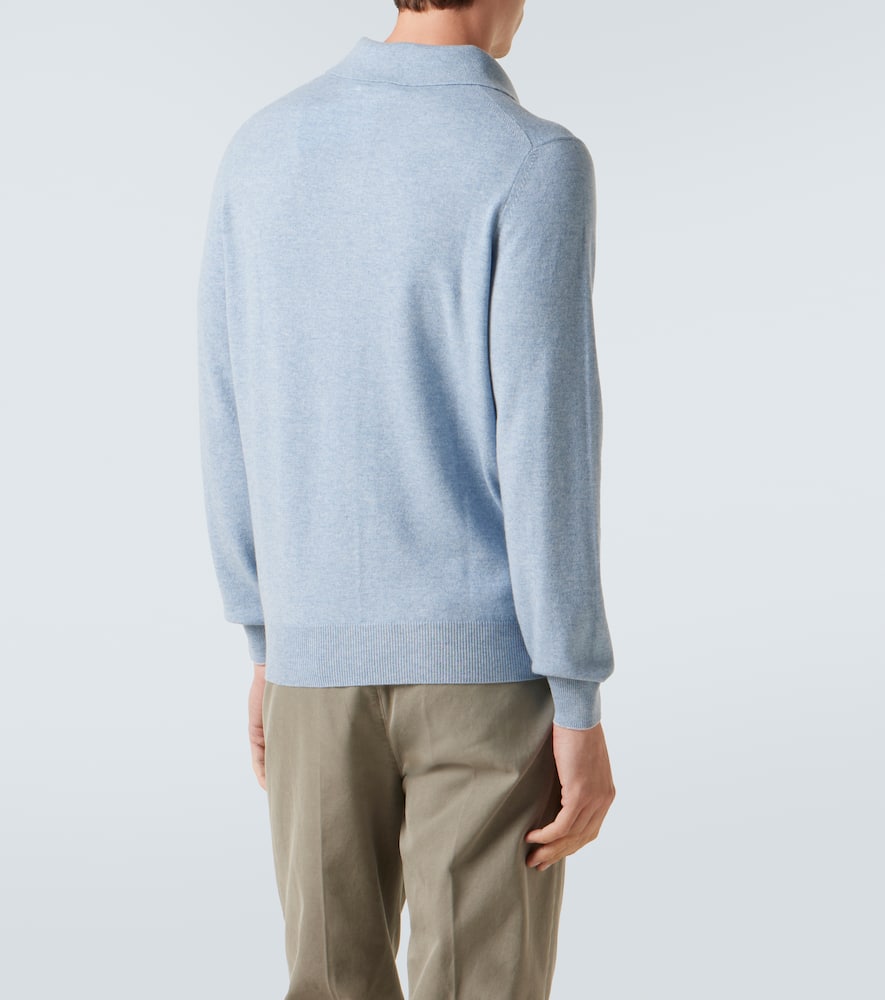 Cashmere polo sweater