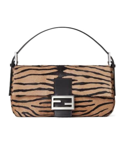 Baguette Tiger-Stripe Shoulder Bag