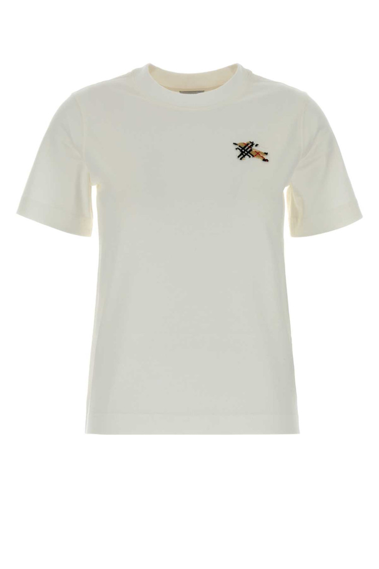 White Logo Crew Neck T-Shirt