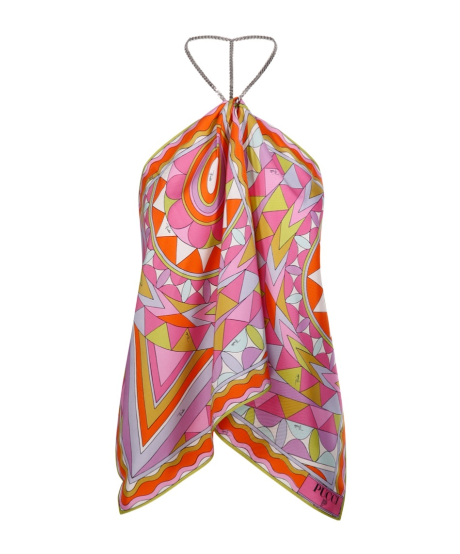 PUCCI Manuba Printed Halterneck Top