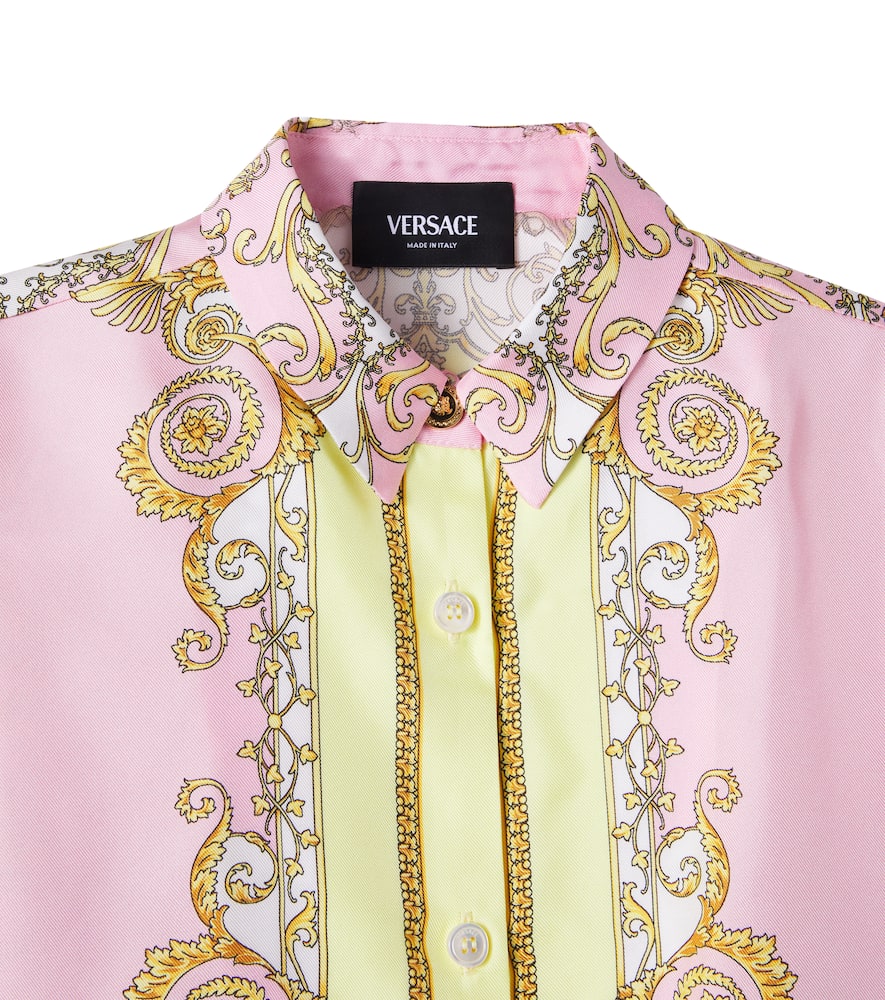 Spring Barocco silk twill shirt