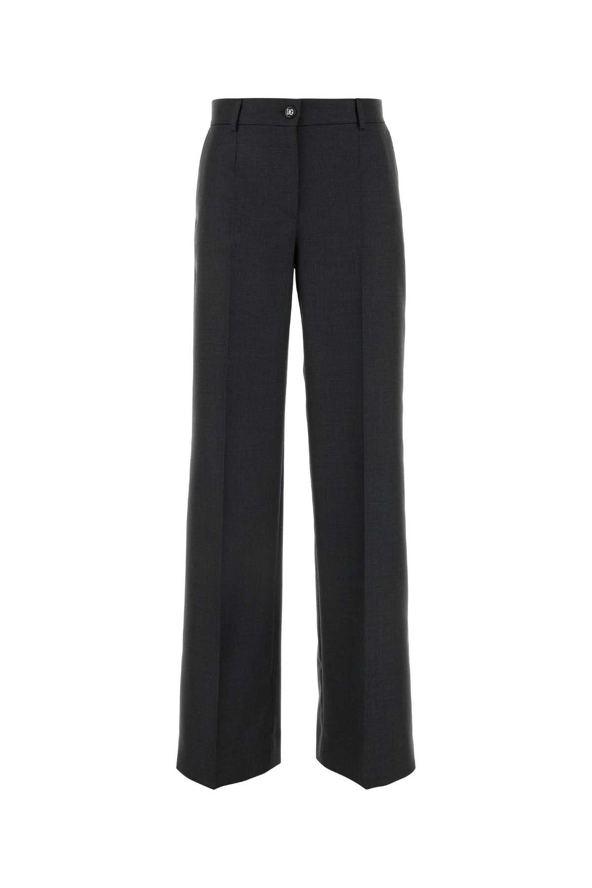Virgin Wool Trousers — Gray