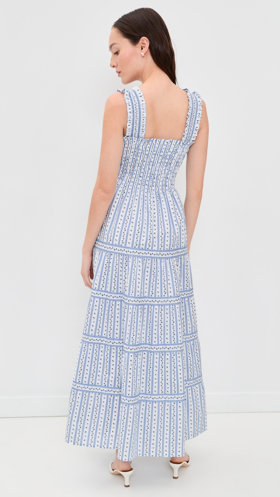 The Kimmy Maxi Dress Petal Stripe Blue
