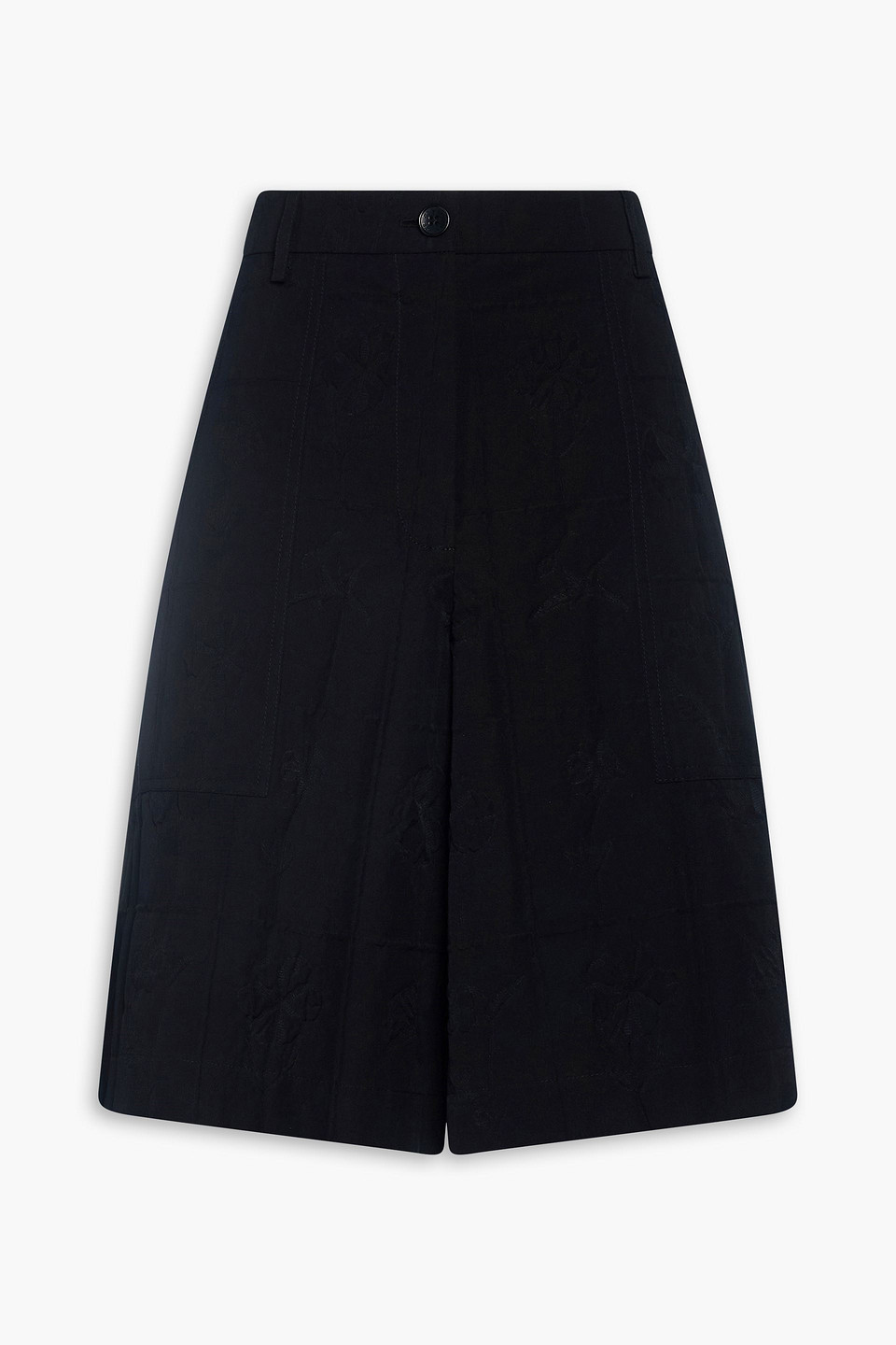 Annika cotton-blend shorts - Black - UK 14