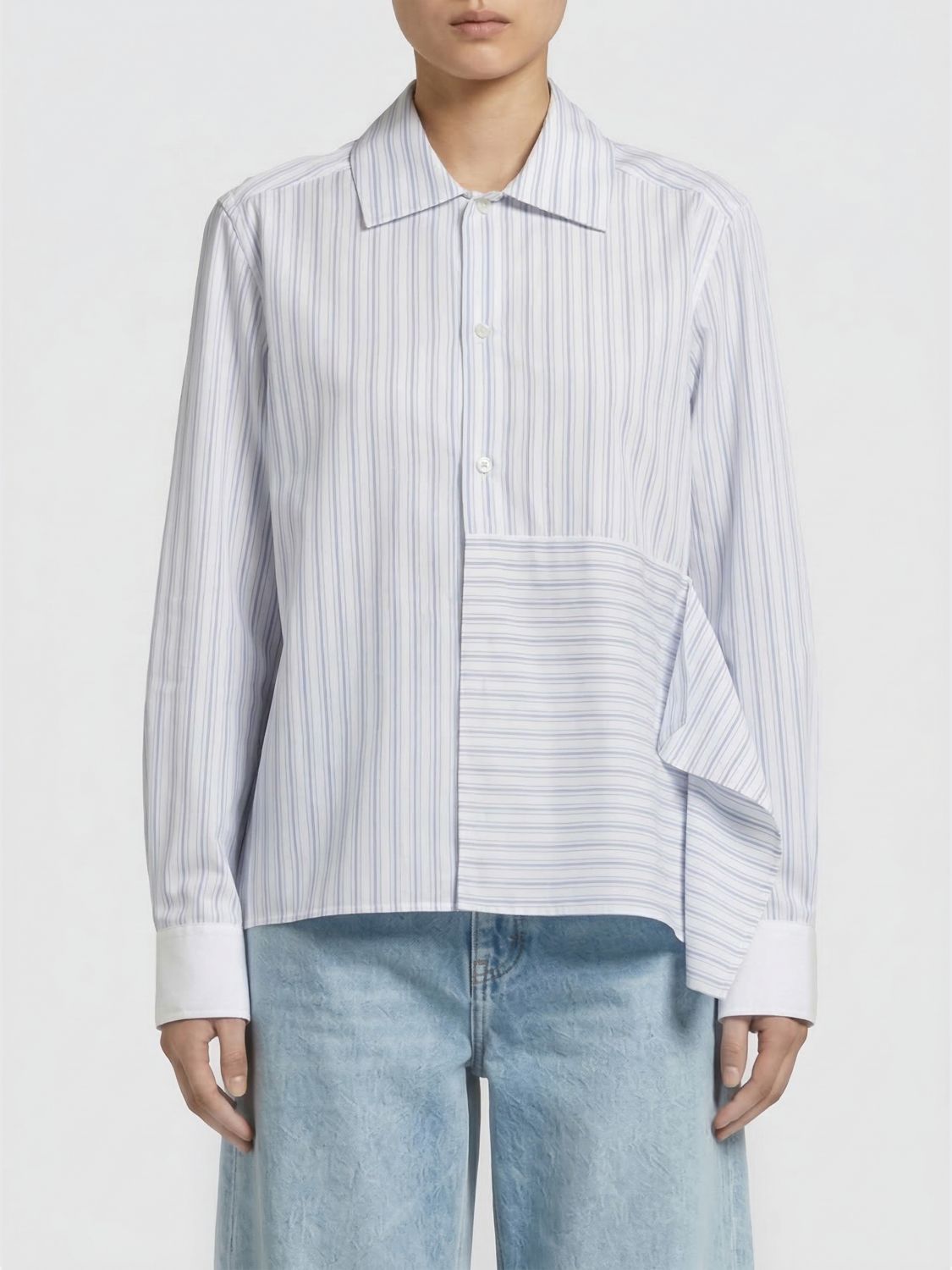 Shirt Woman color Gnawed Blue