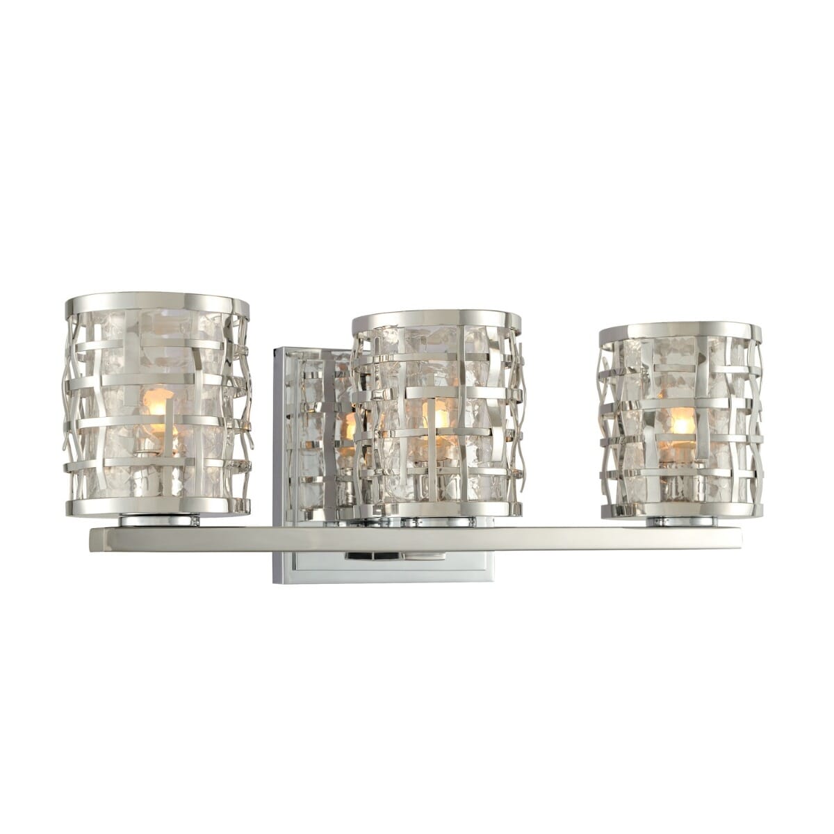 Bridgeport 3-Light 16" Bathroom Vanity Light in Stainless Stee