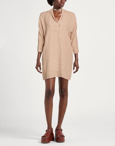 Woman Mini dress Sand Size 6 Linen