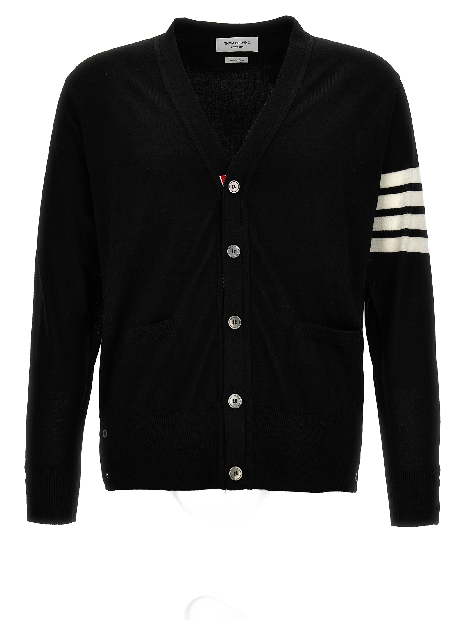 Virgin Wool Cardigan — Black