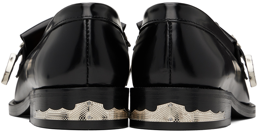 Toga Pulla Black Embellished Loafers
