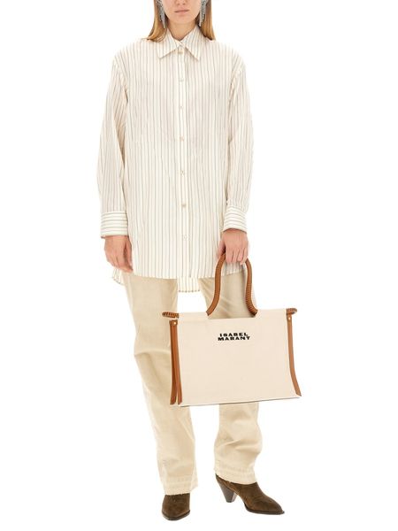 Isabel Marant Long Sleeved Striped Buttoned Shirt