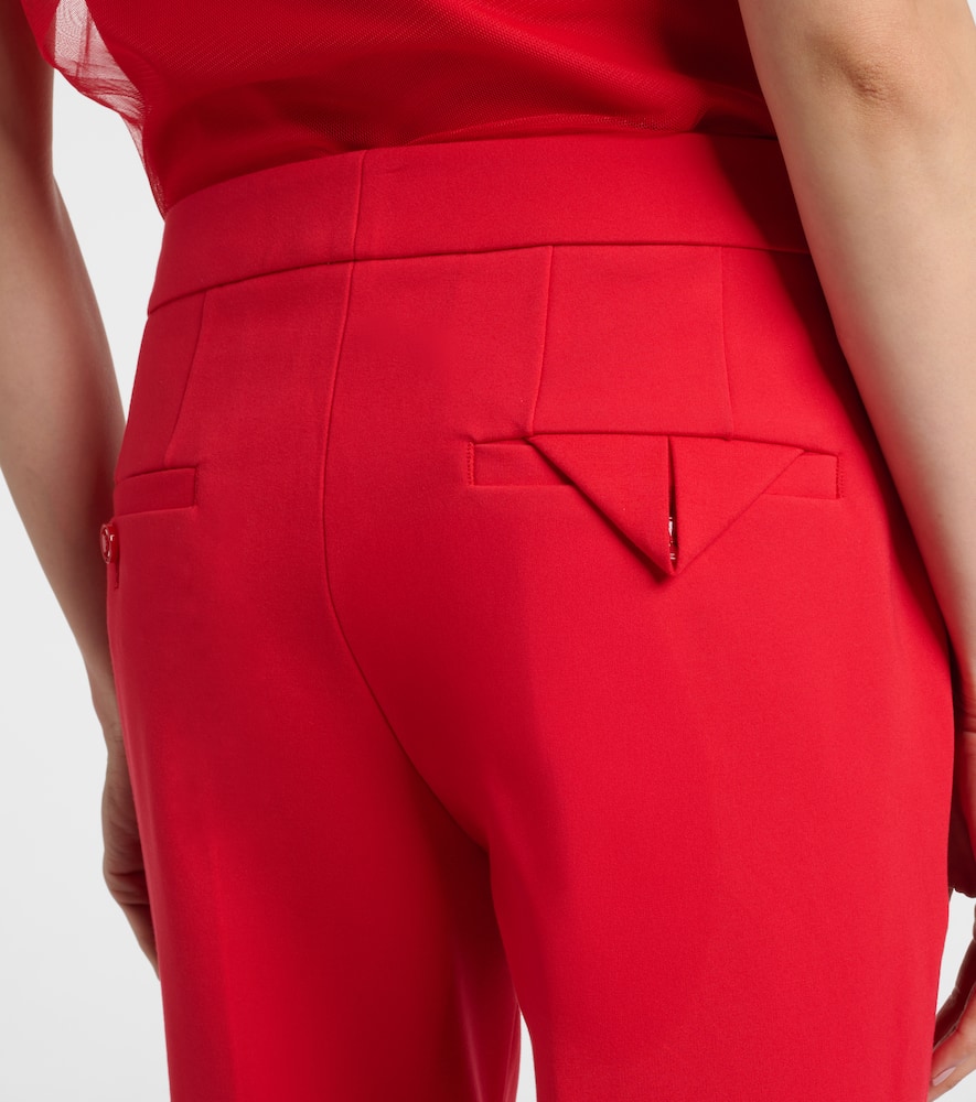 Cropped mid-rise slim pants