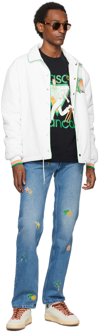 Casablanca SSENSE Exclusive Black 'Le Jeu' T-Shirt