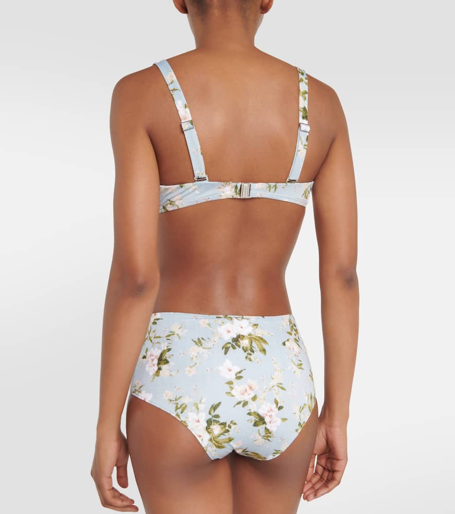 Erdem Floral high-rise bikini bottoms