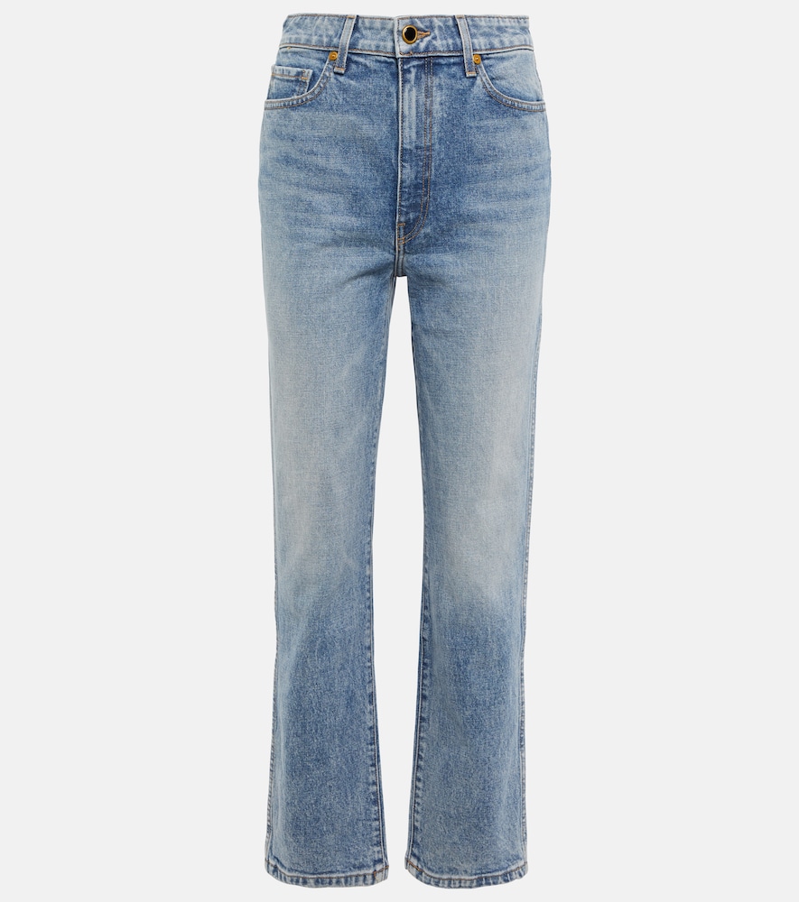 Khaite Abigail high-rise straight jeans