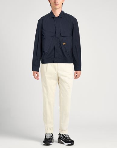 Man Jacket Navy Size M Cotton, Recycled cotton