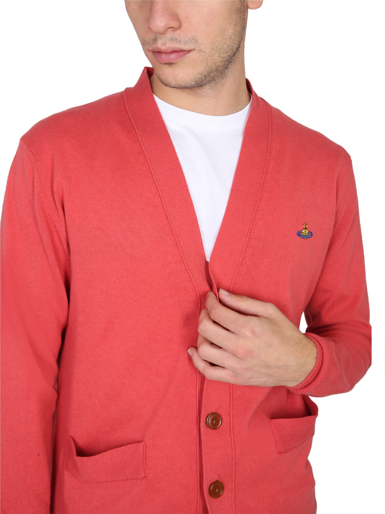 Cardigan With Orb Embroidery