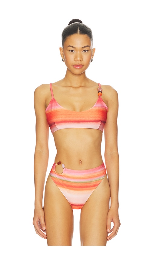 Baobab Itala Bikini Top in Orange. - S also in XS, M