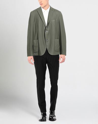 Man Blazer Sage green Size 46 Wool