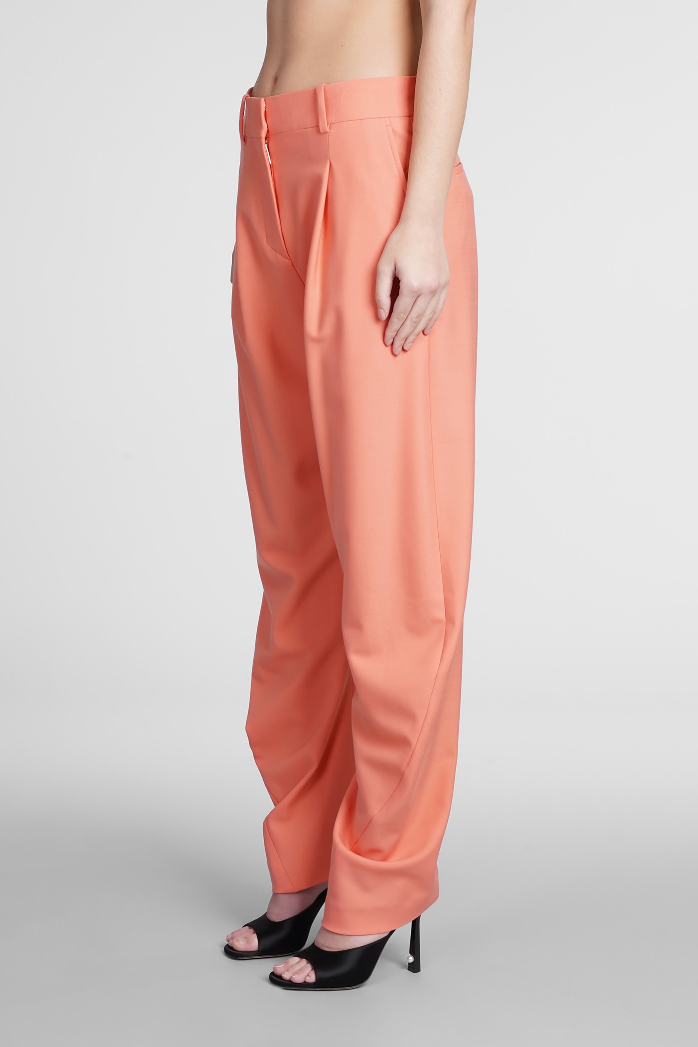 Pants In Orange Wool