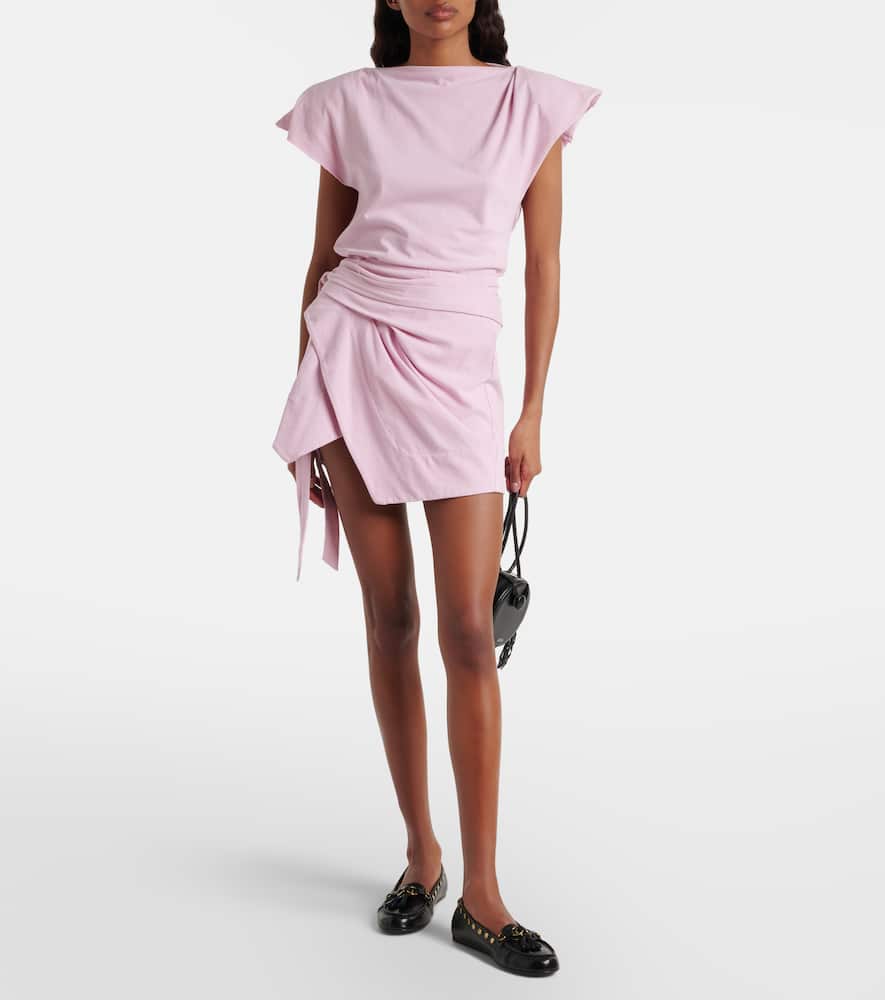 Berenice draped cotton wrap skirt