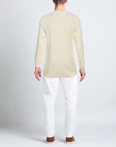 Man Sweater Ivory Size XL Wool, Acrylic