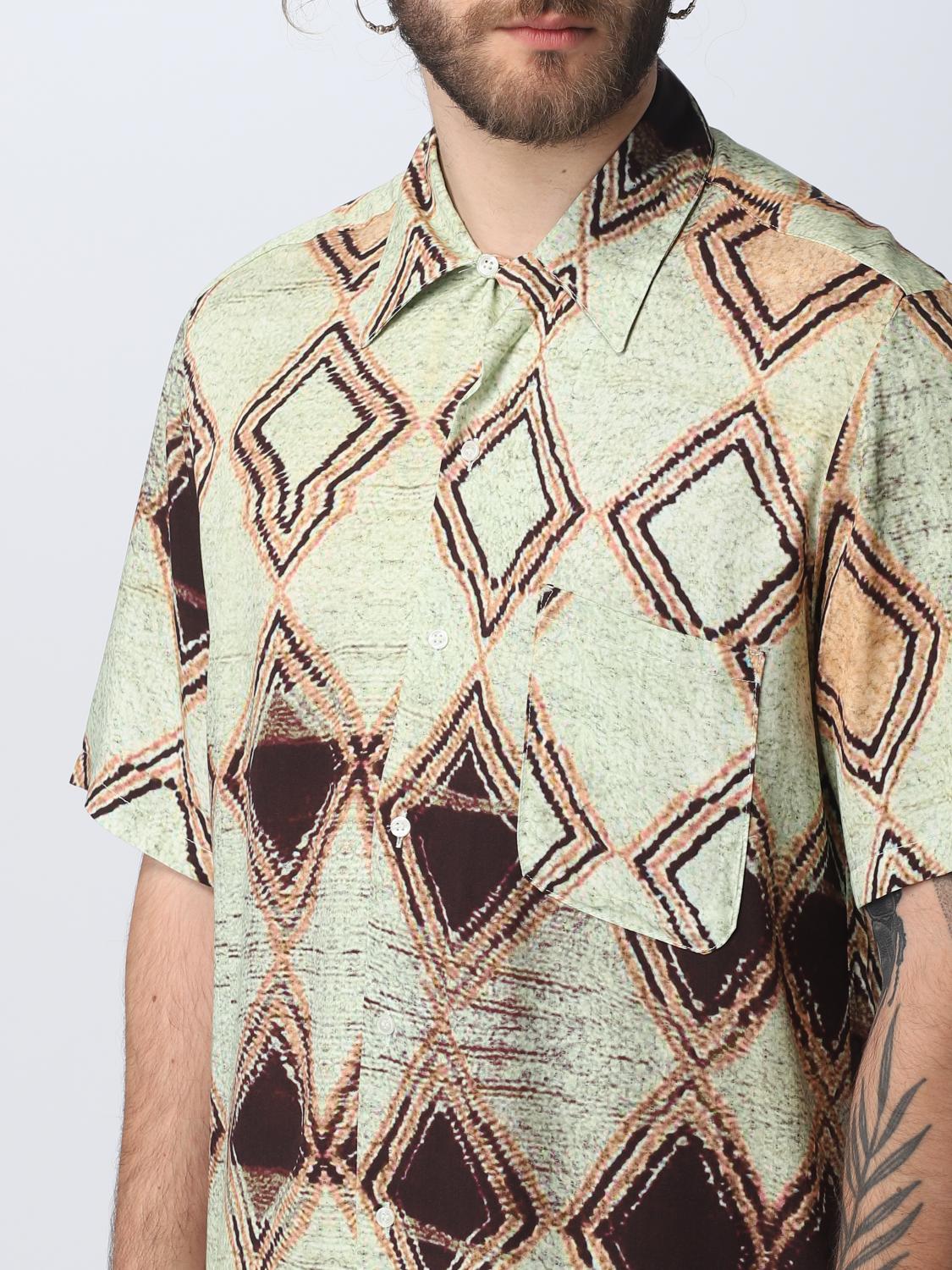 Shirt Men color Green