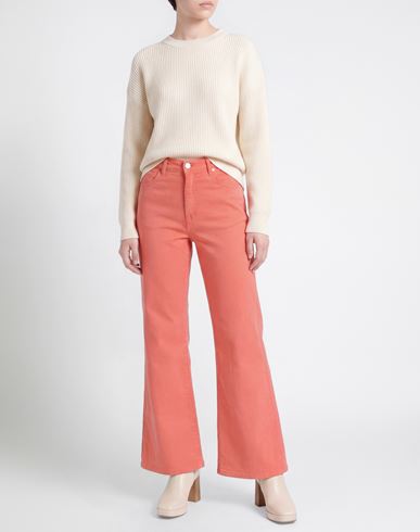 Woman Pants Coral Size 25 Cotton